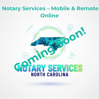 North Carolina notary services badge