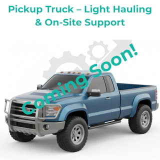 Pickup truck logistics badge