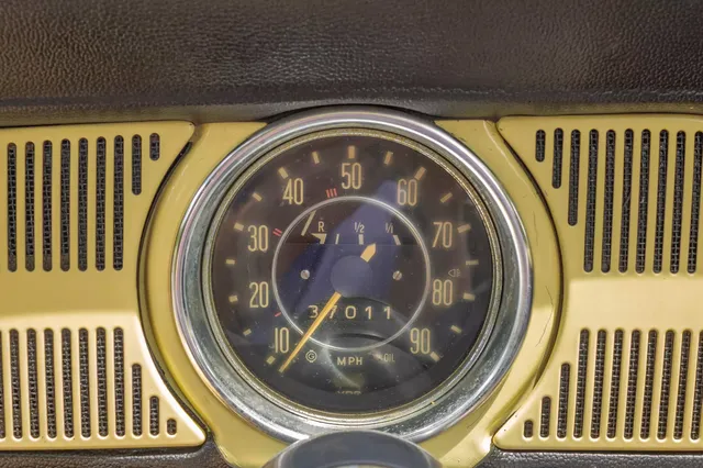 1969 Volkswagen Beetle — speedometer detail