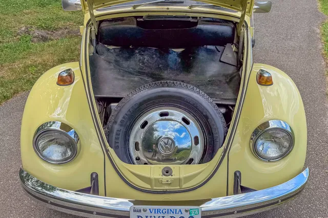 1969 Volkswagen Beetle — front luggage compartment