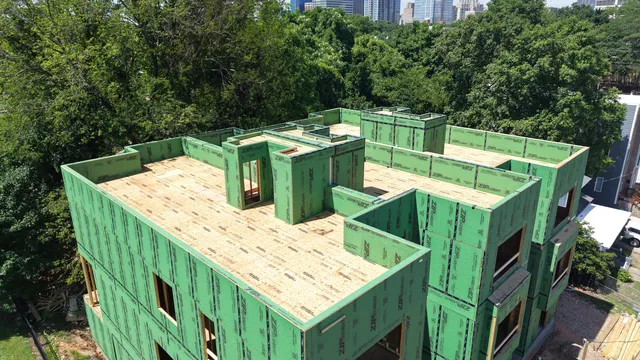 Overhead view of the upper floor