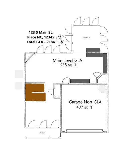 Sample basic 2D floor plan