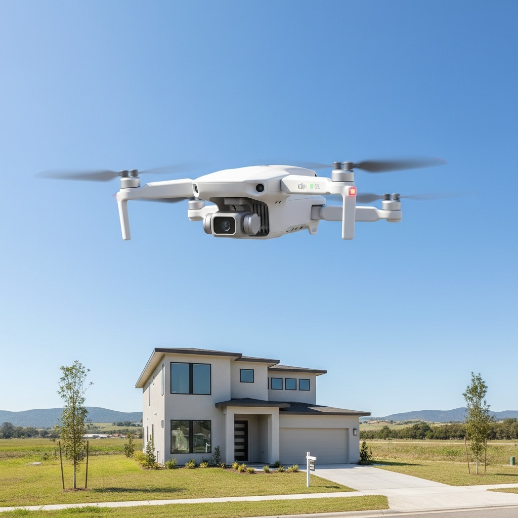Stock Drone and House Picture