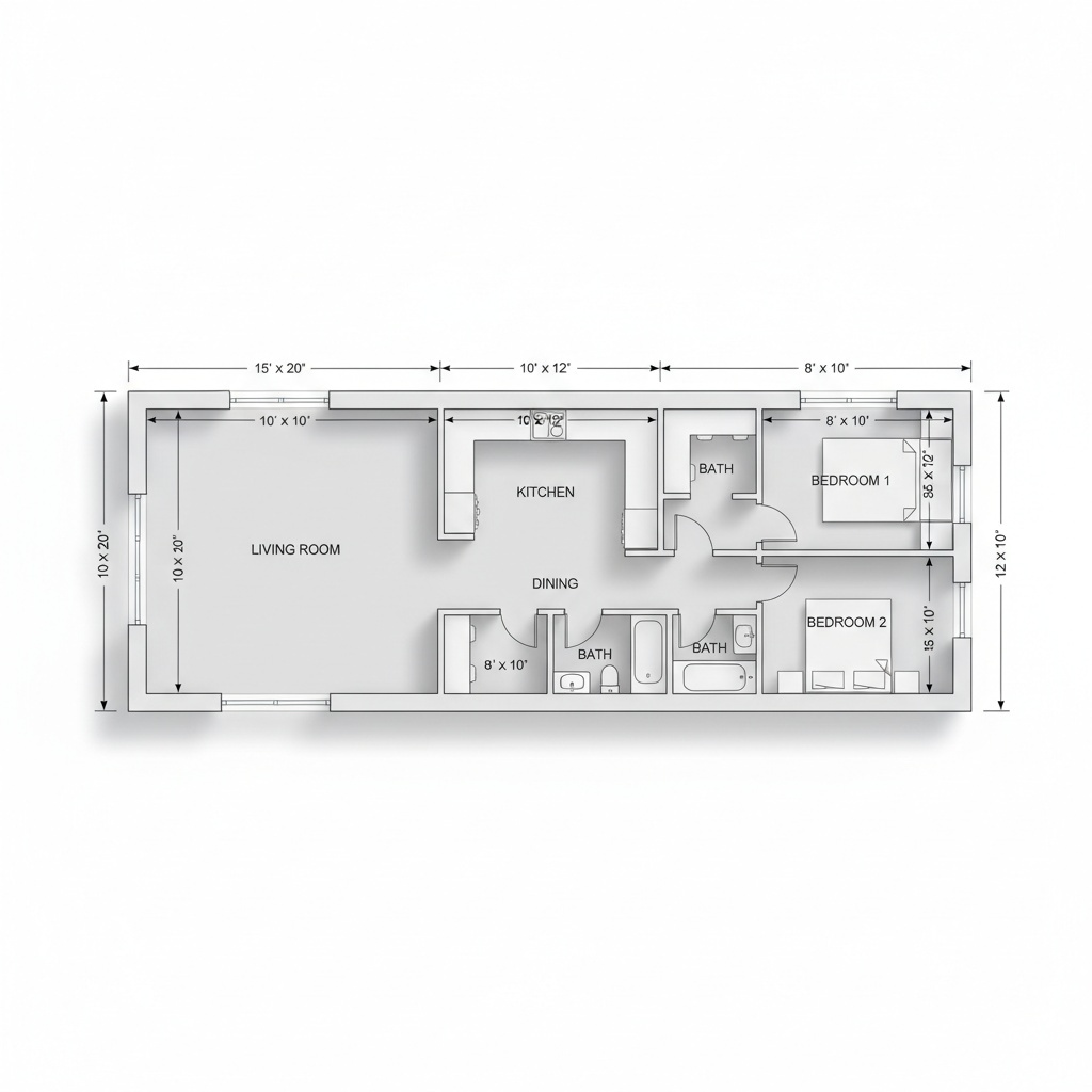 Stock Floor Plan Picture Top Down